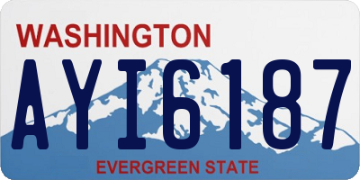 WA license plate AYI6187