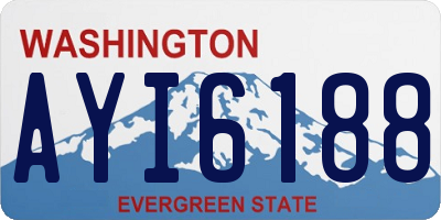 WA license plate AYI6188