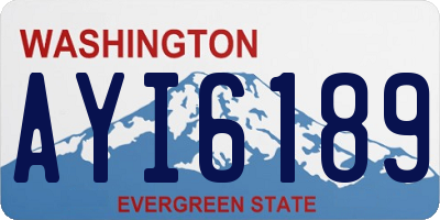 WA license plate AYI6189