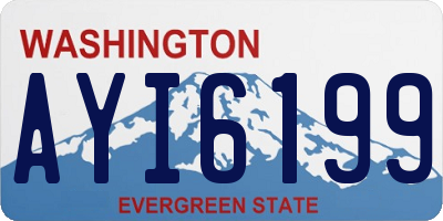 WA license plate AYI6199