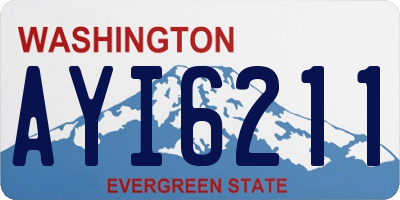 WA license plate AYI6211