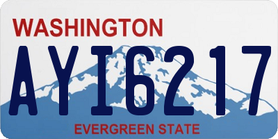 WA license plate AYI6217