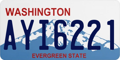 WA license plate AYI6221
