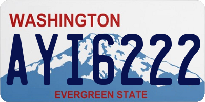 WA license plate AYI6222