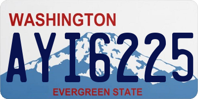 WA license plate AYI6225