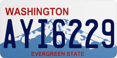 WA license plate AYI6229