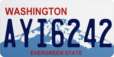 WA license plate AYI6242