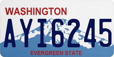 WA license plate AYI6245
