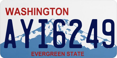WA license plate AYI6249