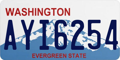 WA license plate AYI6254