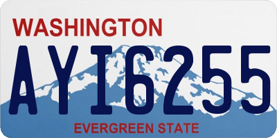 WA license plate AYI6255
