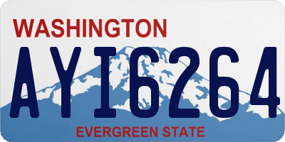 WA license plate AYI6264