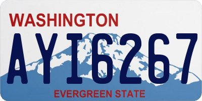WA license plate AYI6267