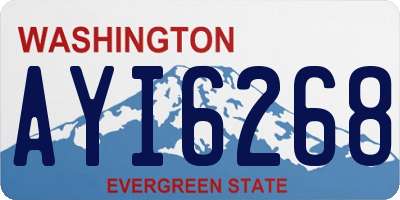 WA license plate AYI6268