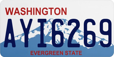 WA license plate AYI6269