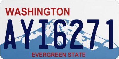 WA license plate AYI6271