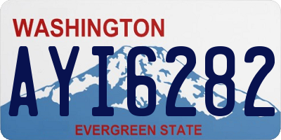 WA license plate AYI6282