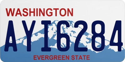 WA license plate AYI6284