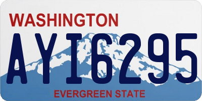 WA license plate AYI6295