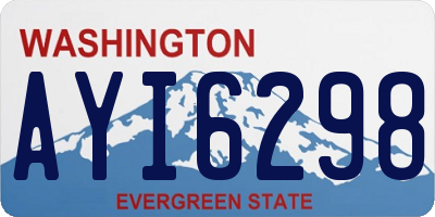 WA license plate AYI6298