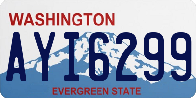 WA license plate AYI6299