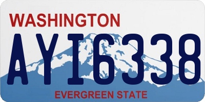 WA license plate AYI6338