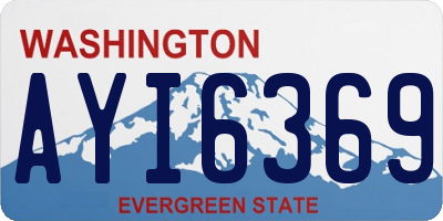 WA license plate AYI6369