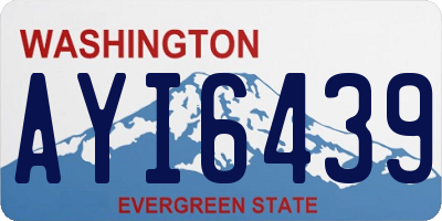 WA license plate AYI6439
