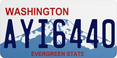 WA license plate AYI6440