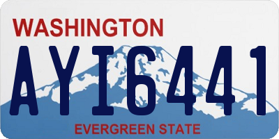 WA license plate AYI6441