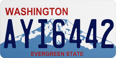 WA license plate AYI6442