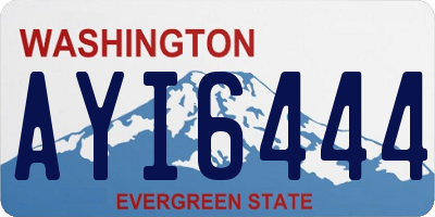 WA license plate AYI6444