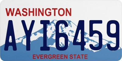WA license plate AYI6459