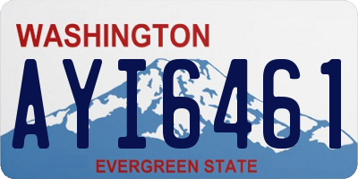 WA license plate AYI6461