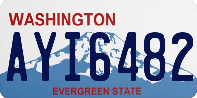 WA license plate AYI6482