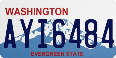 WA license plate AYI6484
