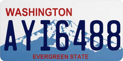 WA license plate AYI6488