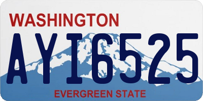 WA license plate AYI6525