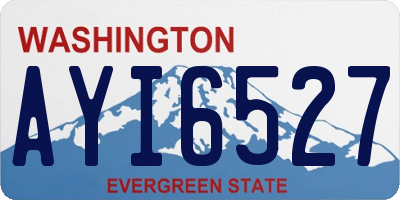 WA license plate AYI6527