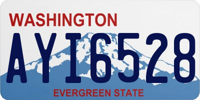 WA license plate AYI6528