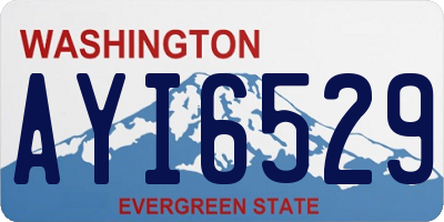 WA license plate AYI6529