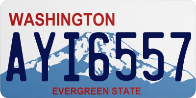 WA license plate AYI6557