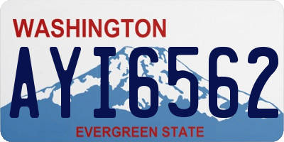 WA license plate AYI6562