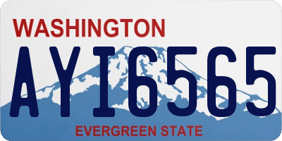WA license plate AYI6565