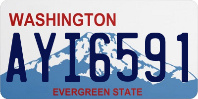 WA license plate AYI6591