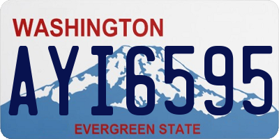WA license plate AYI6595