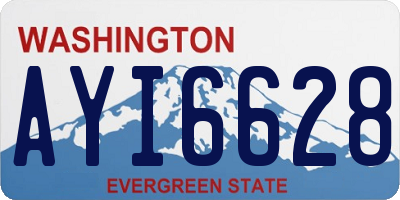 WA license plate AYI6628