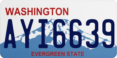 WA license plate AYI6639