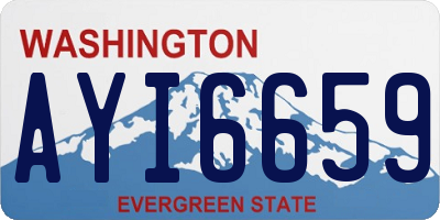 WA license plate AYI6659
