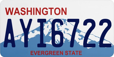 WA license plate AYI6722